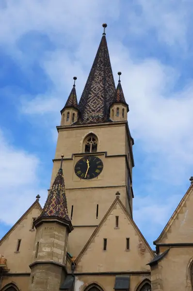 Evangelická katedrála sibiu v Rumunsku — Stock fotografie