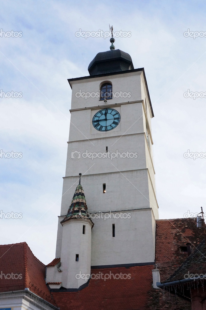 The advice tower of Sibiu in Romania