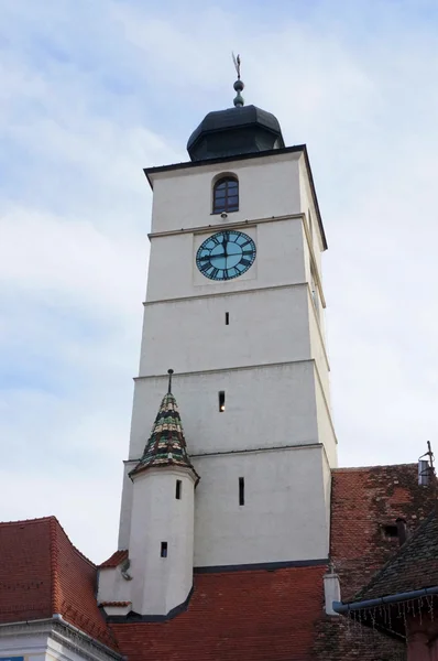 The advice tower of Sibiu in Romania — Stock Photo, Image