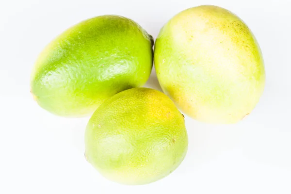 Different shape of citrus lime on white background — Stock Photo, Image