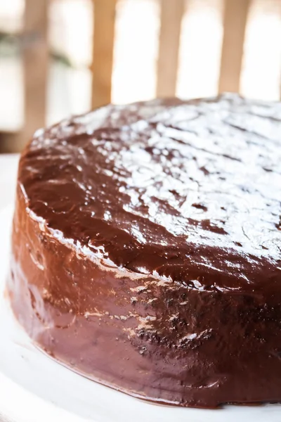 Panadería casera de pastel de chocolate con leche de gasa — Foto de Stock