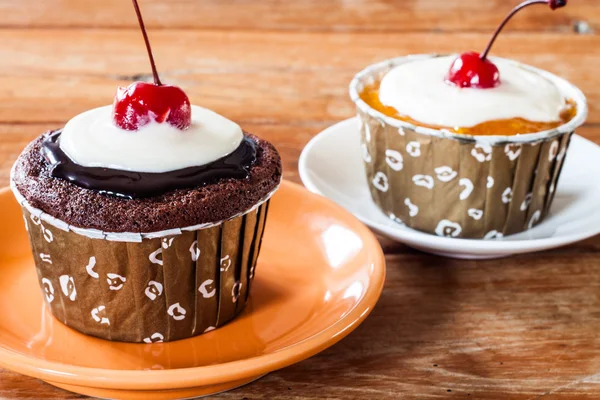 Cioccolato e Burro marmellata Cupcakes — Foto Stock