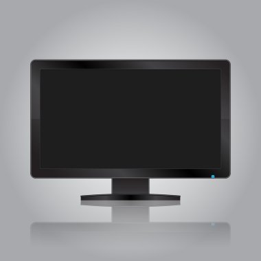 yansıması ile modern monitör