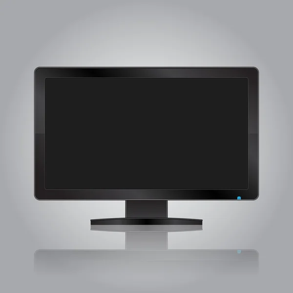 Monitor moderno con reflexión — Vector de stock