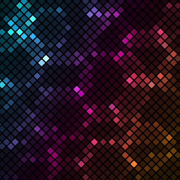 Mosaico con fondo de hexágonos de colores — Vector de stock