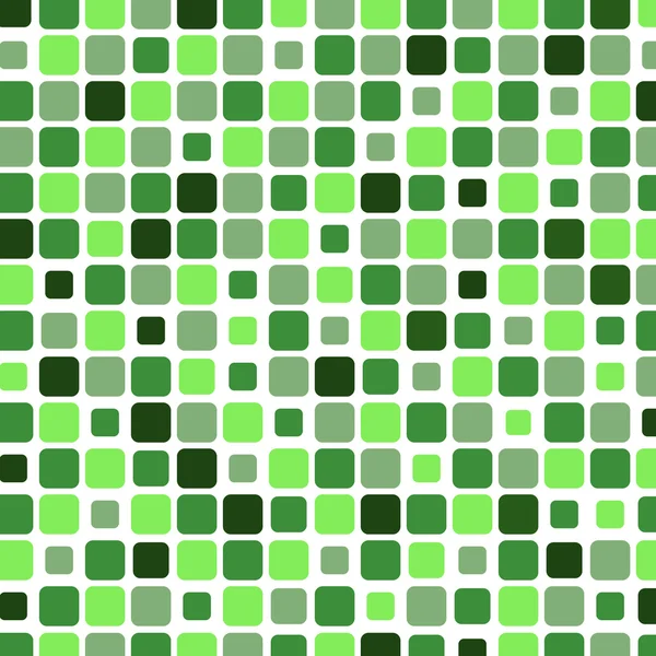 Kare yeşil arka plana sahip Mozaik — Stok Vektör