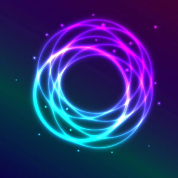 Abstract background with blue-purple shadingl plasma circle effe — Stock Vector