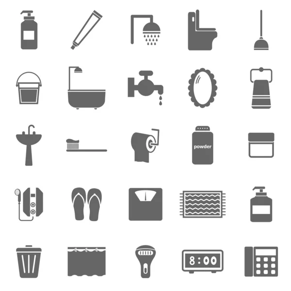 Beyaz arka plan banyo simgeleri