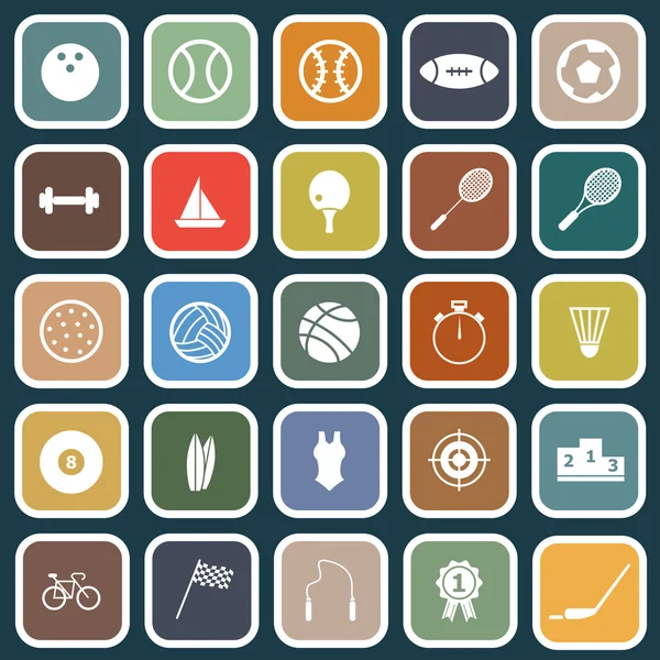 mavi renkli düz simgeler spor