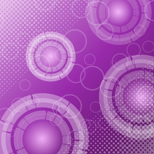 Абстрактные технологии на фиолетовом фоне — стоковый вектор