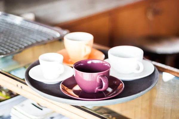 Set of coffee cup for serving — Stock Photo, Image