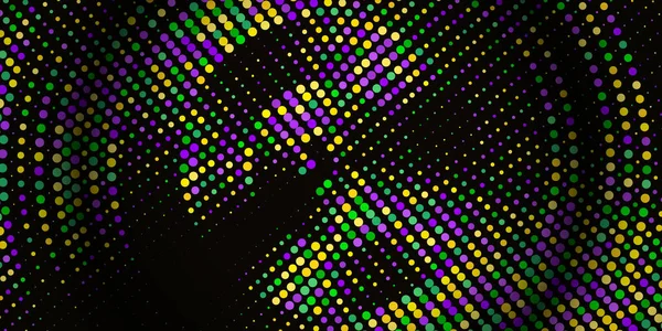Motif Rond Beaux Confettis Géométriques Jaunes Verts Violets Sur Fond — Image vectorielle