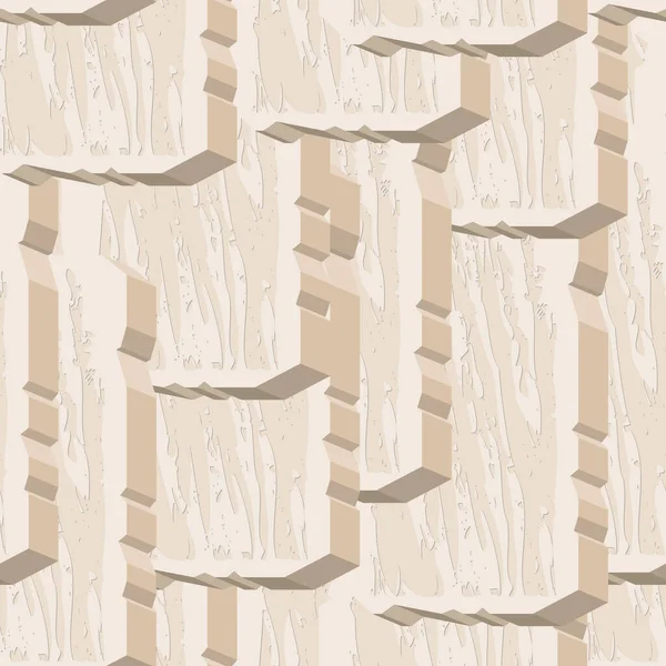 石雕纹理瓷砖无缝图案 陈旧不堪的粗糙石工瓷砖 用于铺装 印刷家居装饰 室内装饰 建筑设计 纺织品 包装材料的矢量背景 — 图库矢量图片
