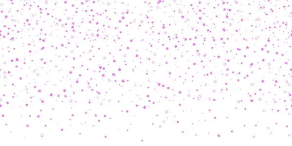 Gradiente Rosa Estrellas Voladoras Confeti Aislado Blanco Lujo Brillante Pequeña — Archivo Imágenes Vectoriales