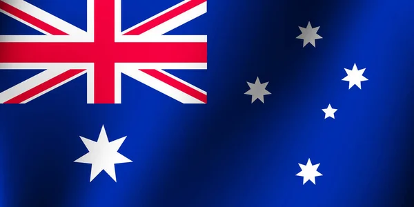 Bandiera Australiana Proporzione Corretta Bandiera Del Commonwealth Australia Simbolo Libertà — Vettoriale Stock