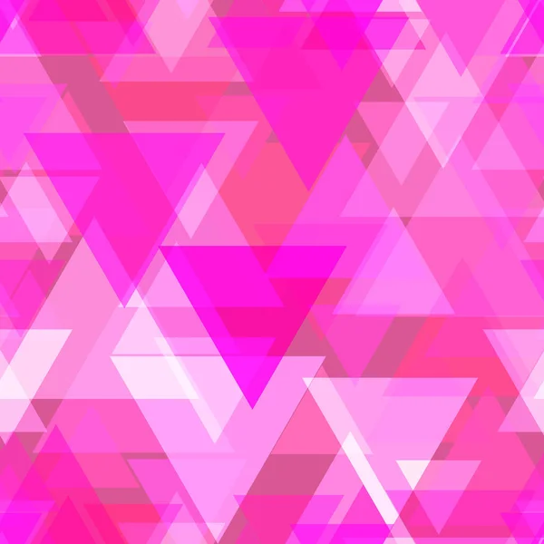 Абстрактный Бесшовный Рисунок Красочных Равносторонних Треугольников Геометрическая Текстура Розового Треугольника — стоковый вектор