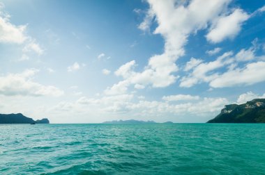 deniz manzarası ang thong Milli Park, Tayland