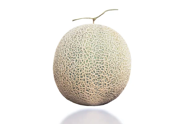 Melon kantalupa na białym tle — Zdjęcie stockowe