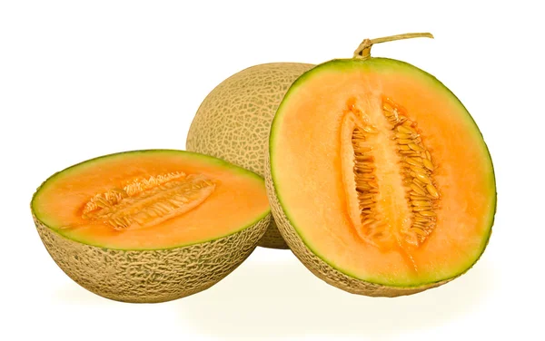 Melón Cantalupo aislado —  Fotos de Stock