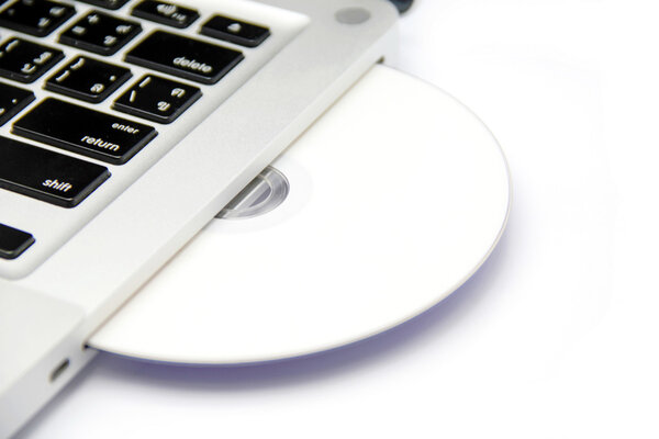 Cd or dvd disk in laptop