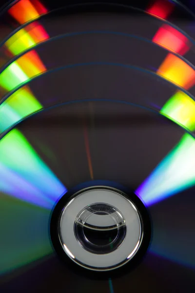 Dvd with colour light — Stock Photo, Image