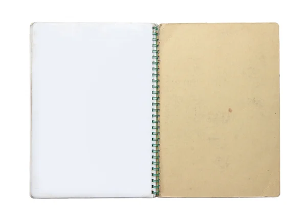 Opened note book back page — Stock Photo, Image