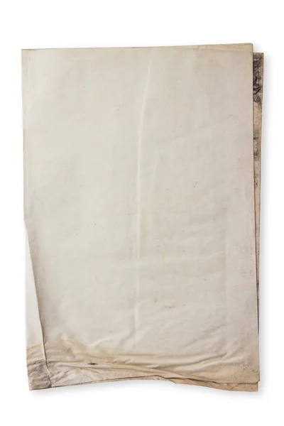 Stack of old paper document isolate on white — Stock Photo, Image