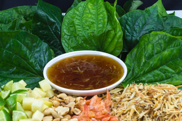 Miang Kham es un aperitivo sabroso tailandés — Foto de Stock