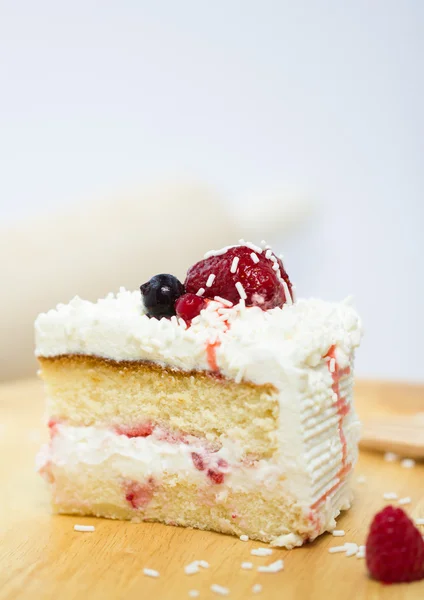 Полуничний торт — стокове фото