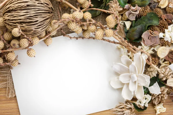 potpuri-kuru çiçekli çerçeve