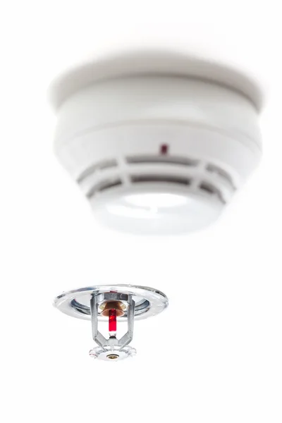 Fire detector and Fire sprinkler — Stock Photo, Image