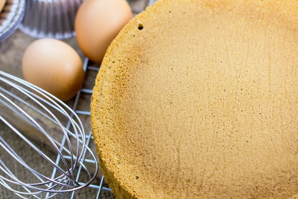 Bolo de esponja — Fotografia de Stock