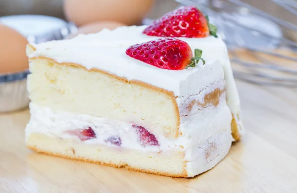 Cake Strawberries — Stock Photo, Image