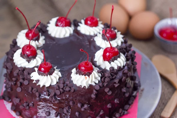 Bolo de chocolate — Fotografia de Stock