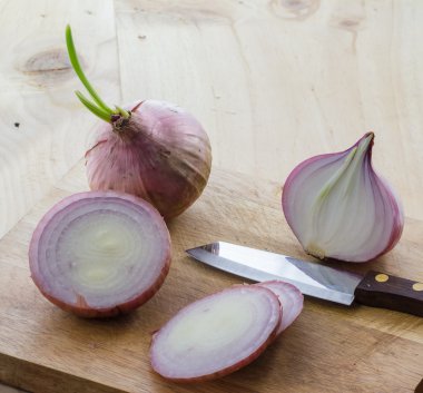Kırmızı soğan dilimleri