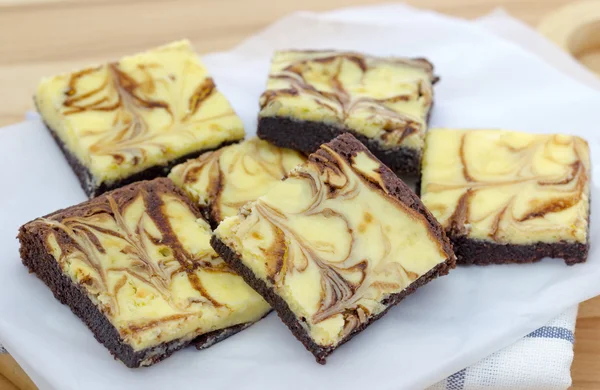 Cheesecake brownies — Stock Photo, Image