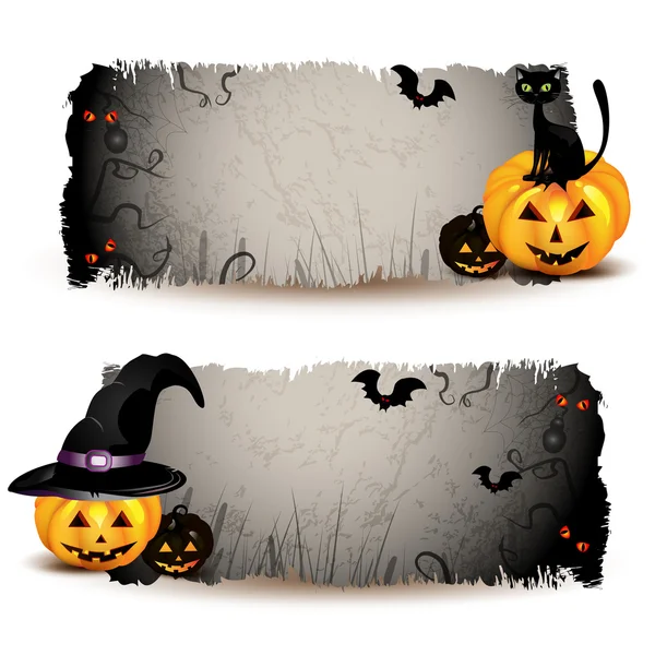 Banner di Halloween — Vettoriale Stock