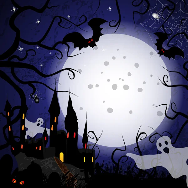 Carte Halloween — Image vectorielle