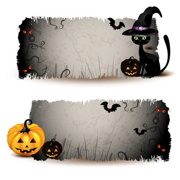 Banner di Halloween — Vettoriale Stock