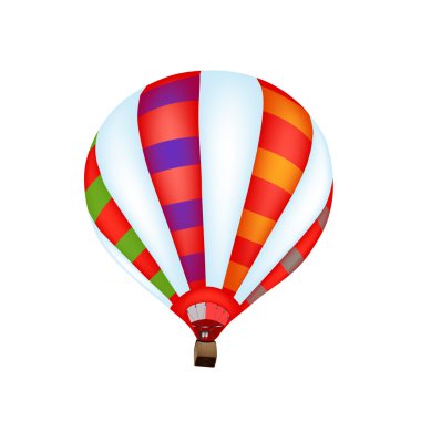 Renkli sıcak hava balonu