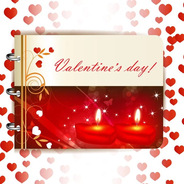 Happy Valentines day banner — Stock Vector