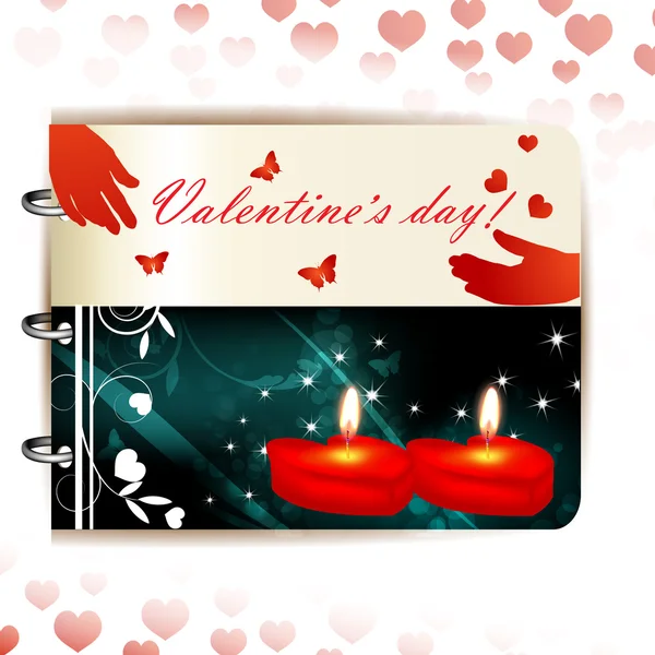 Happy Valentines day banner — Stock Vector