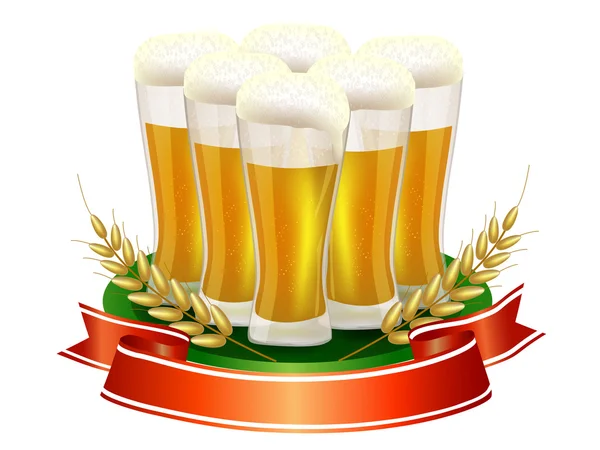Verre à bière — Image vectorielle