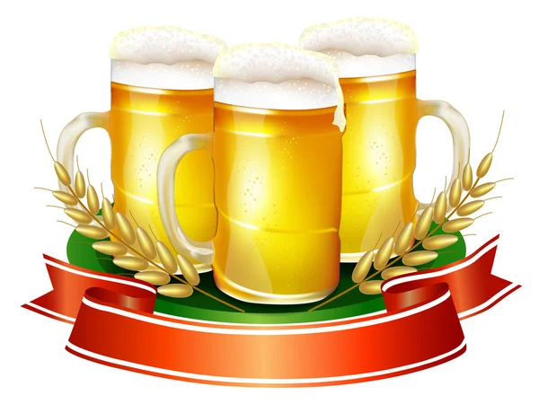 Pivní hrnek — Stockový vektor