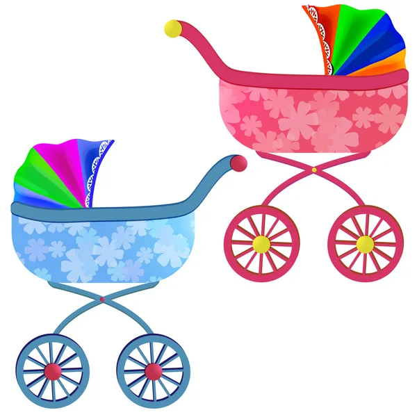 Kinderwagen — Stockvektor