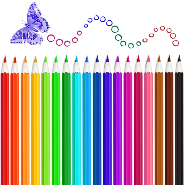 Juego de lápices de color — Archivo Imágenes Vectoriales