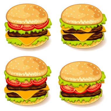 Fast food ürünleri.