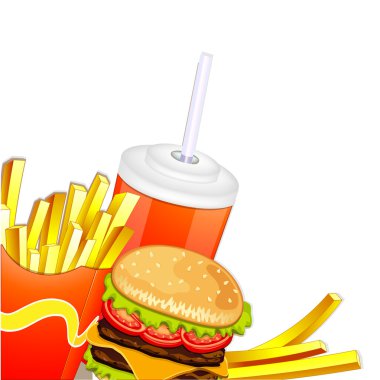 Fast food ürünleri.
