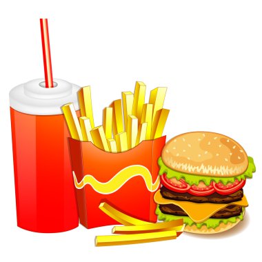 Fast food ürünleri.