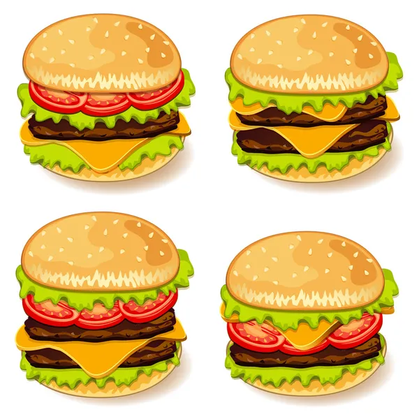 Fast-food producten. — Stockvector